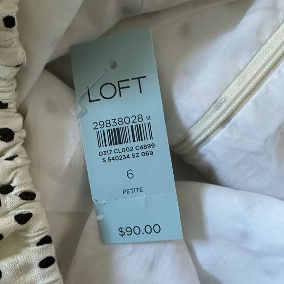 Loft Tie Back Black & White Mini Polkadot - Picture 10 of 11